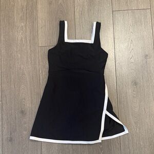 Old Navy Girls Activewear Black Dress with White Accents
